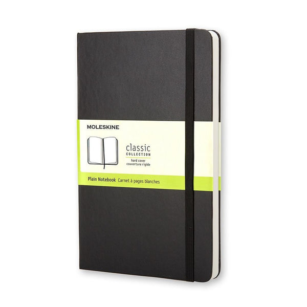 moleskine notebook pocket plain hard cover#Colour_BLACK