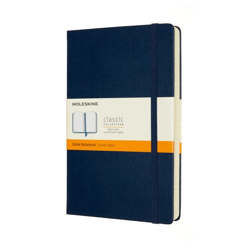 moleskine notebook large expanded ruled hard cover