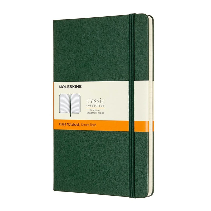 moleskine notebook large ruled hard cover