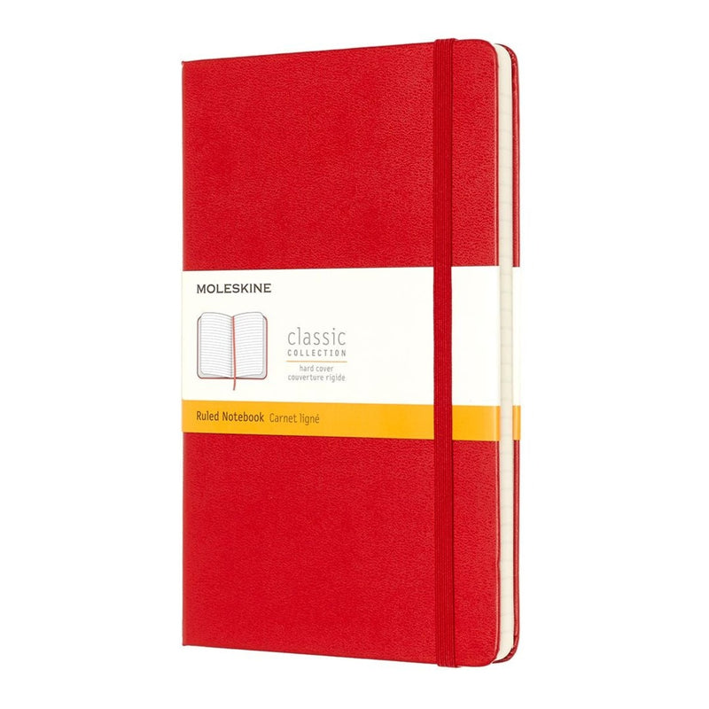 moleskine notebook large ruled hard cover