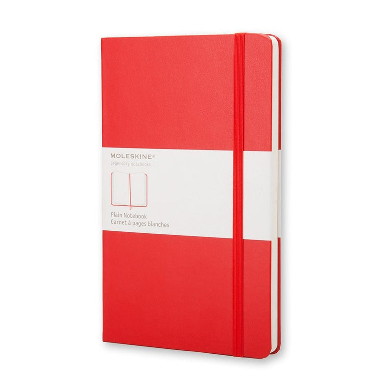 moleskine notebook large plain hard cover