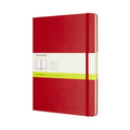 moleskine notebook xtra large plain hard cover#Colour_SCARLET RED