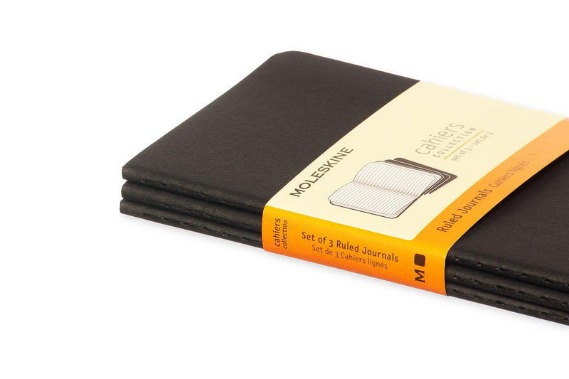 moleskine cahier journals pocket ruled - pack of 3