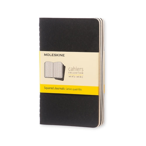 moleskine cahier journals pocket square#Colour_BLACK