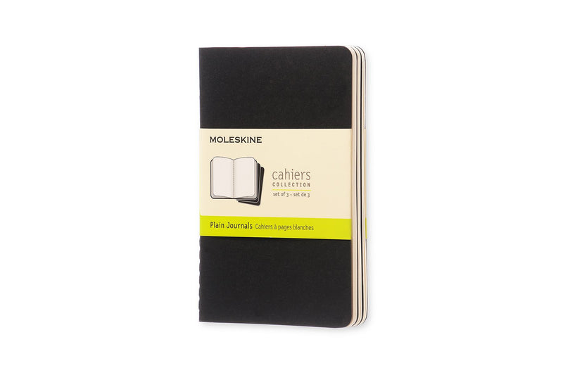 moleskine cahier journals pocket plain - pack of 3