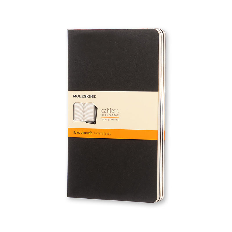 moleskine cahier journals large ruled - pack of 3