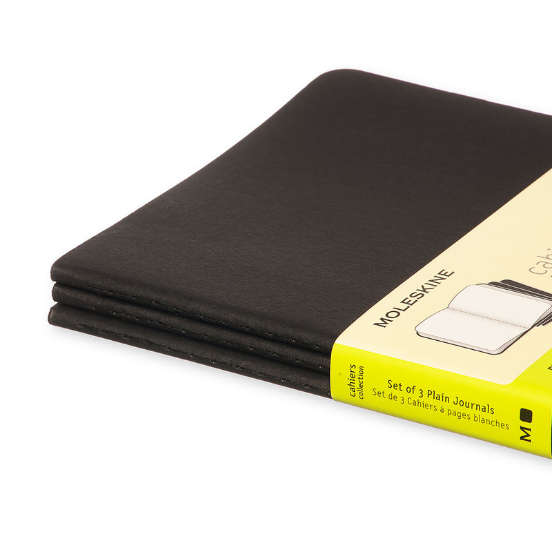 moleskine cahier journals large plain - pack of 3