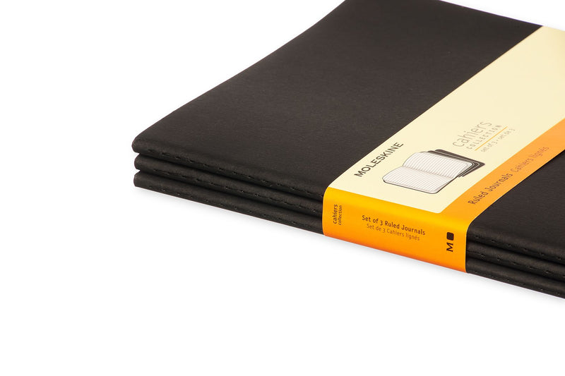 Moleskine Journal X-large Black Ruled - Pack Of 3