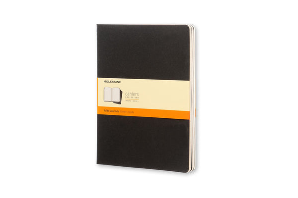 Moleskine Journal X-large Black Ruled - Pack Of 3