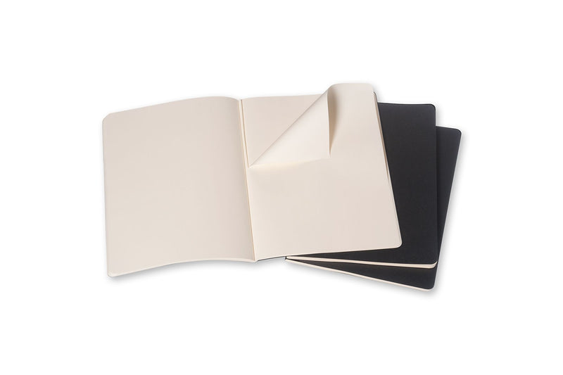 moleskine cahier journals xtra large plain - pack of 3