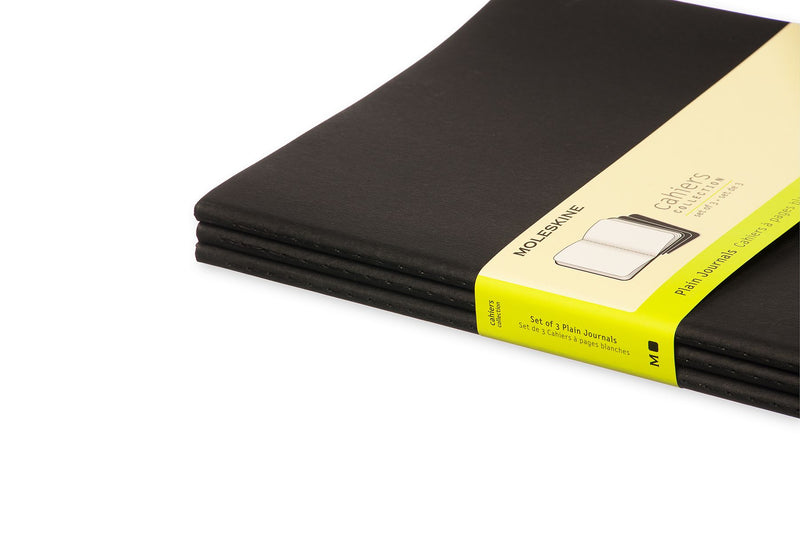 moleskine cahier journals xtra large plain - pack of 3