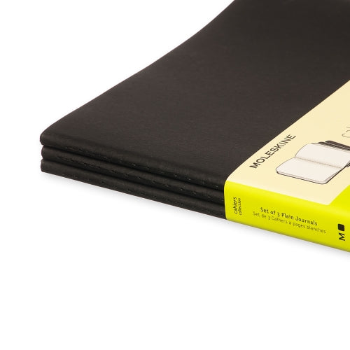 moleskine cahier journals xtra large plain - pack of 3