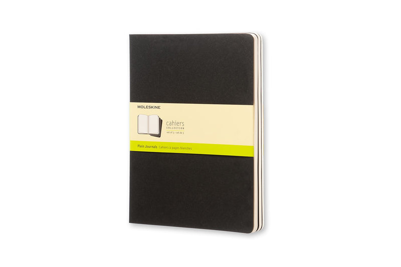 moleskine cahier journals xtra large plain - pack of 3