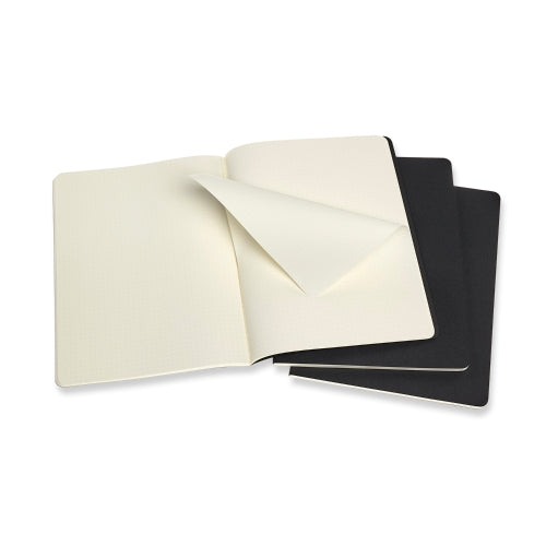 moleskine cahier journals xtra large dot - pack of 3