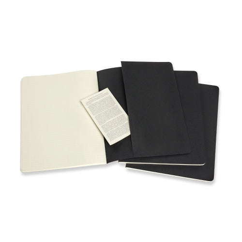 moleskine cahier journals xtra large dot - pack of 3