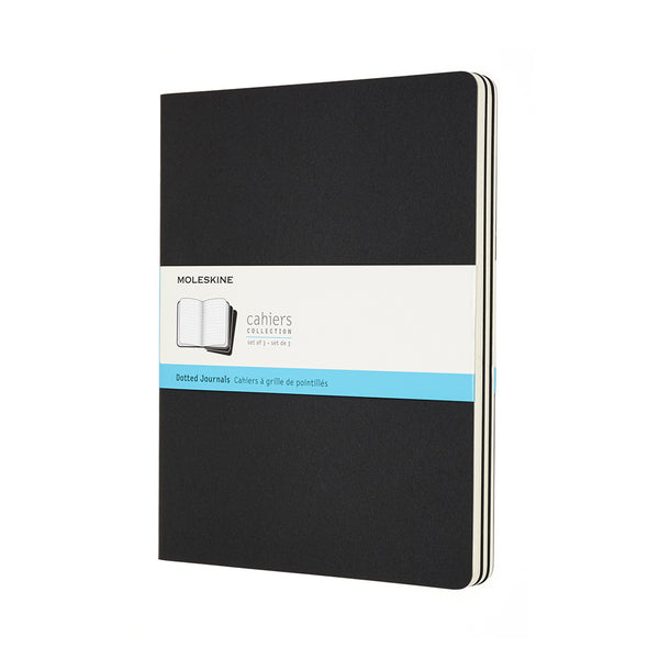 moleskine cahier journals xtra large dot - pack of 3#Colour_BLACK