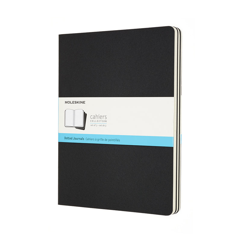 moleskine cahier journals xtra large dot - pack of 3