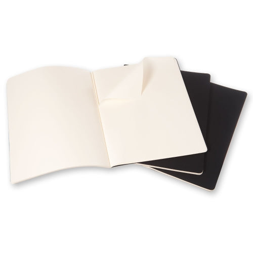 moleskine cahier journals xxl plain - pack of 3