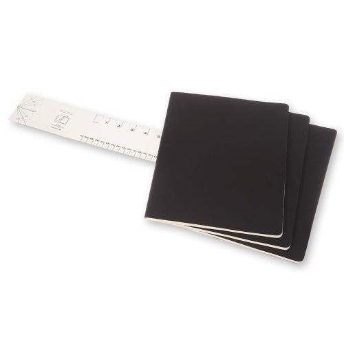 moleskine cahier journals xxl plain - pack of 3