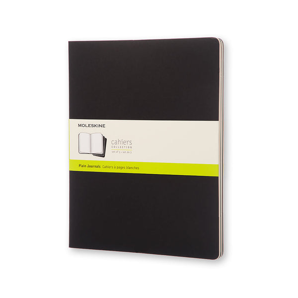 moleskine cahier journals xxl plain - pack of 3#Colour_BLACK