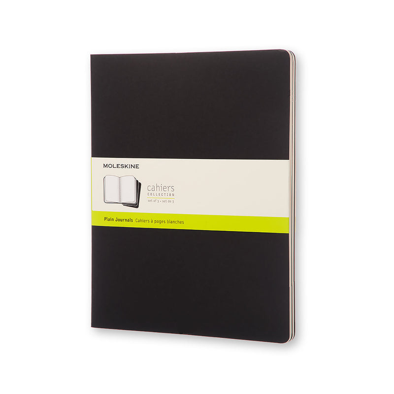 moleskine cahier journals xxl plain - pack of 3