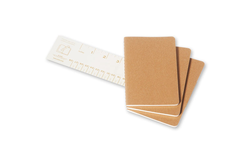 moleskine cahier journals pocket ruled - pack of 3