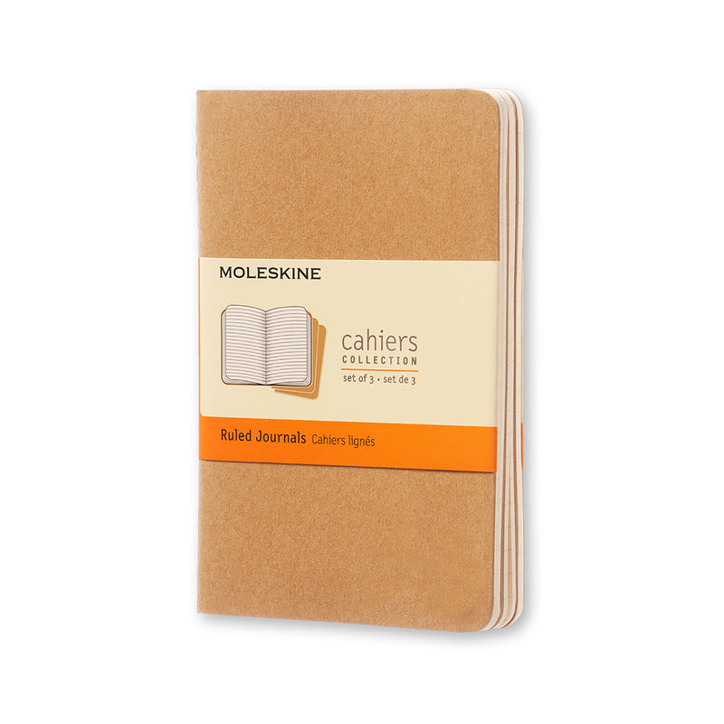 moleskine cahier journals pocket ruled - pack of 3