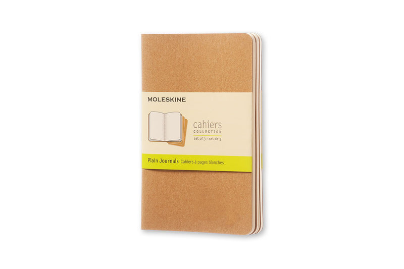 moleskine cahier journals pocket plain - pack of 3