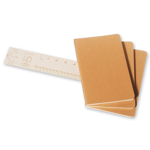 moleskine cahier journals large ruled - pack of 3