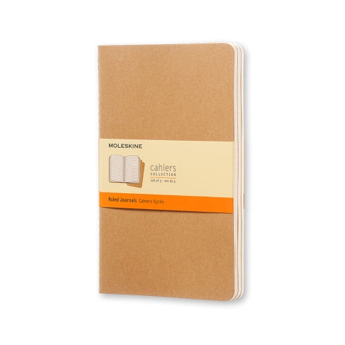 moleskine cahier journals large ruled - pack of 3