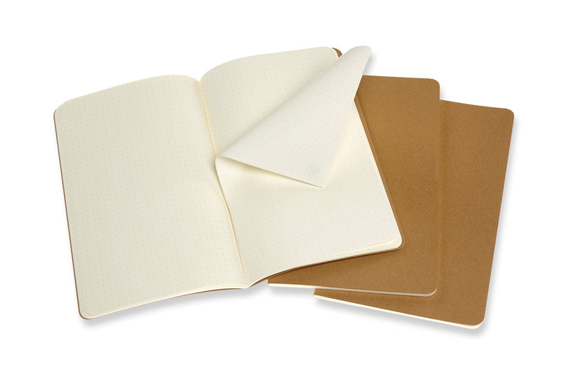 moleskine cahier journals large dot - pack of 3