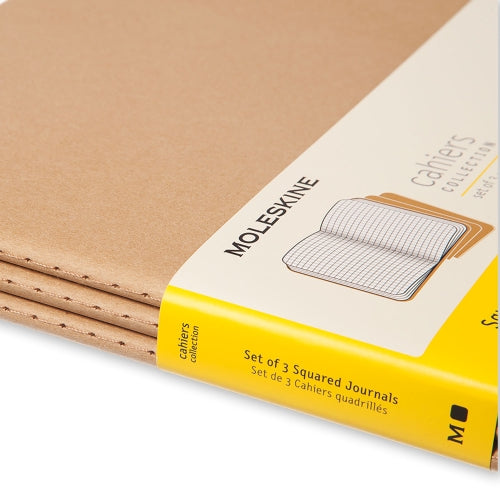 moleskine cahier journals xxl square - pack of 3