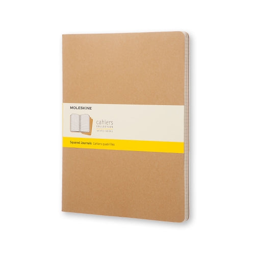 moleskine cahier journals xxl square - pack of 3