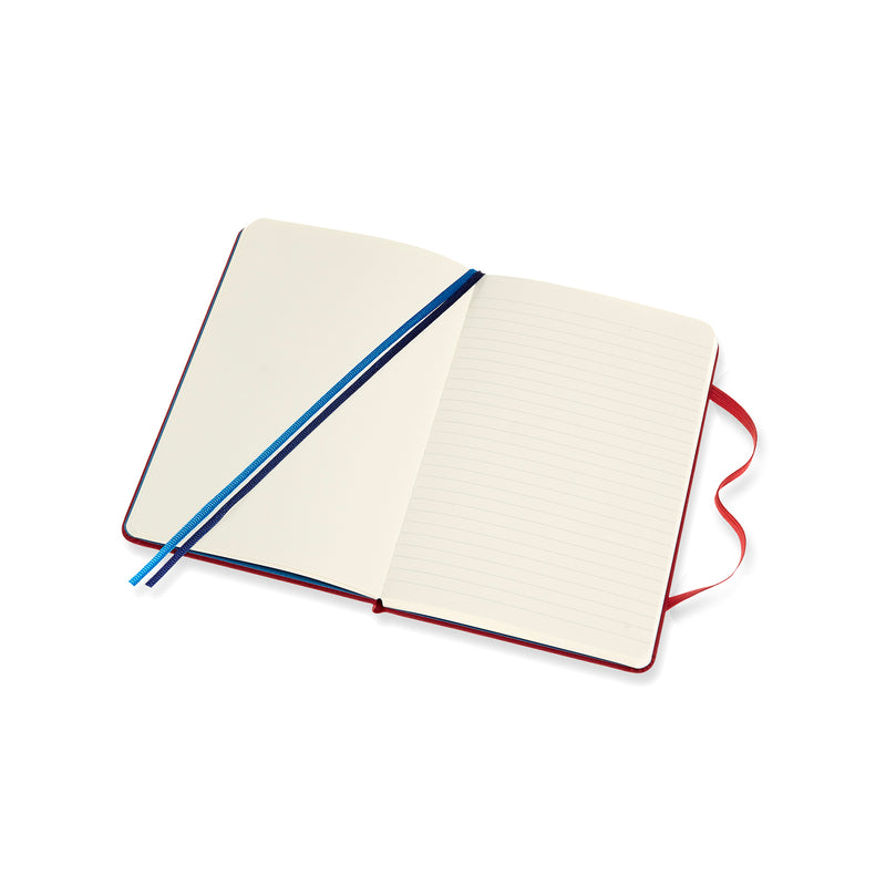 moleskine notebook two-go medium ruled/plain