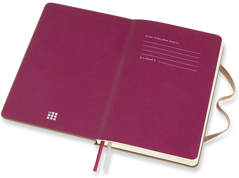 moleskine notebook two-go medium ruled/plain