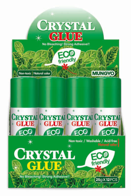 Mungyo Crystal Glue Stick 25 Gram Pack Of 12
