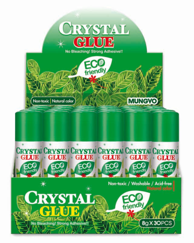 Mungyo Crystal Glue Stick 8 Gram Pack Of 30