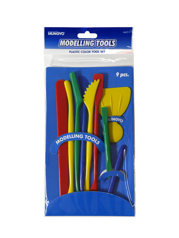 Mungyo Modelling Plastic Colour Tool Set Of 9 Pieces