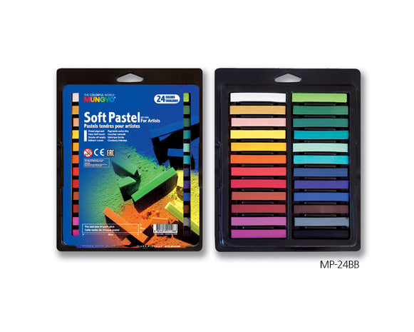 Mungyo Artist Soft Art Pastels - Blister Set Of 24 Colours