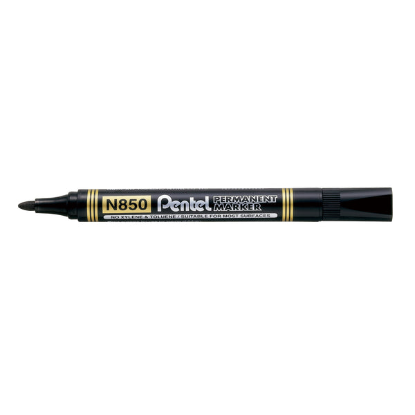 pentel permanent marker n850 bullet 1.5mm box of 12#Colour_BLACK