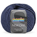 Sesia New One Chunky Yarn 14ply#Colour_NAVY/BLUE MELANGE (978)