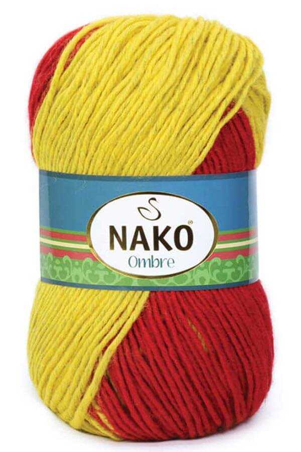 Nako Ombre Yarn 12ply#Colour_CHERRY & GOLD (20455)
