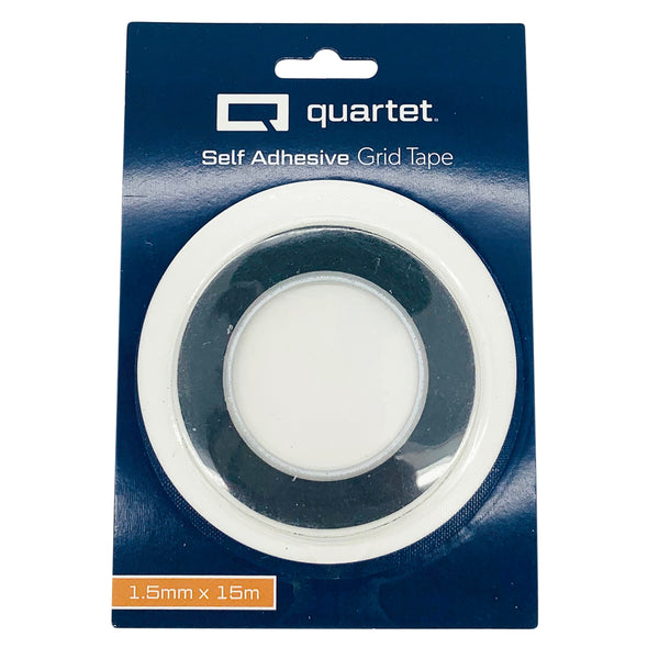 quartet geo/grid tape 1.5mm black crepe