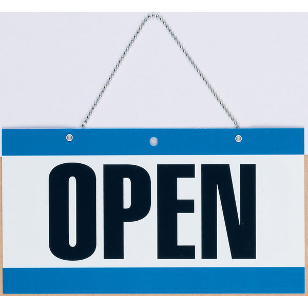 headline open & close sign with chain 275x150mm