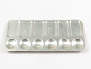 metal 12 rectangle well slant tray palette
