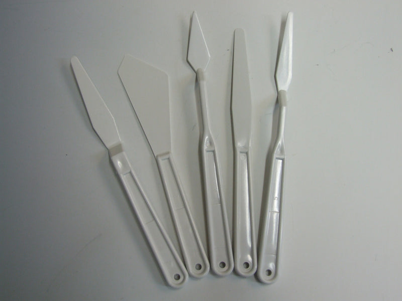 Das Plastic Palette Painting Knife Set - 5 Pieces