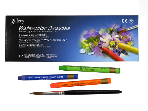 Mungyo Triangular Easy Grip Watercolor Crayons Set Of 12