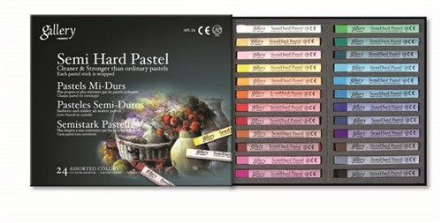 Mungyo Gallery Semi Hard Square Art Pastel Set#Pack Size_PACK OF 24