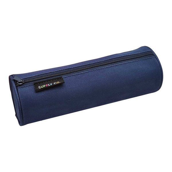 Supply Co Pencil Case Tube 21x8cm#Colour_NAVY BLUE