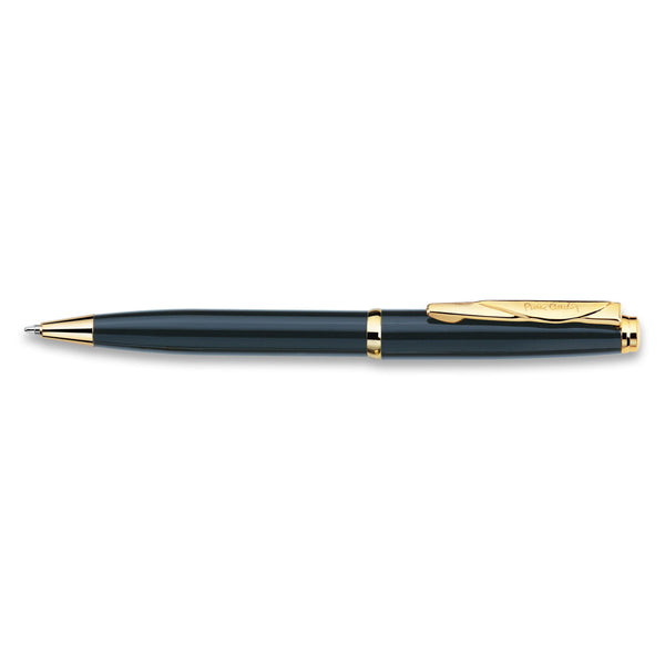 Pierre Cardin Momento Ballpoint Pen Gold Trim#Colour_BLACK